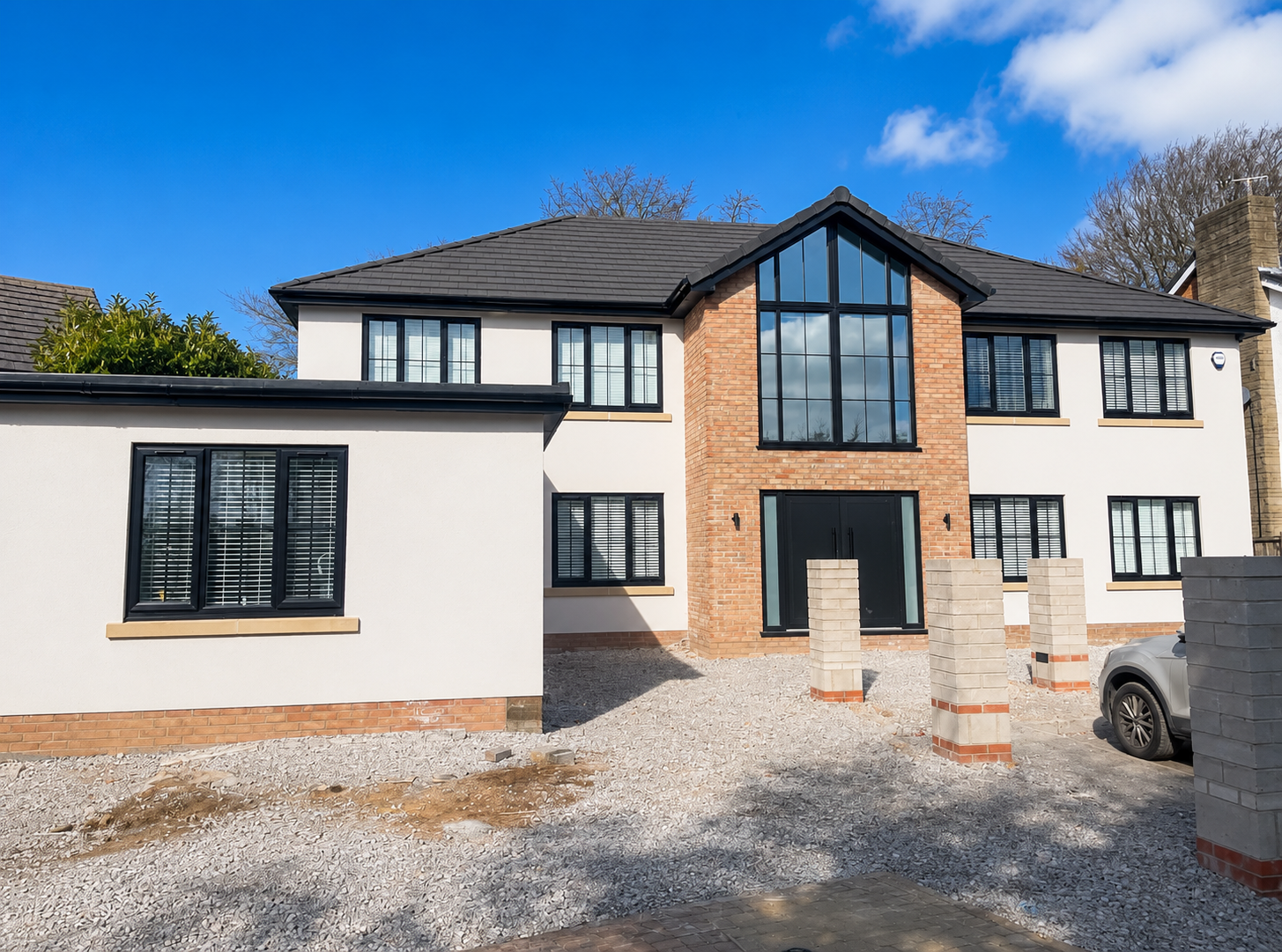 Rendered detached home